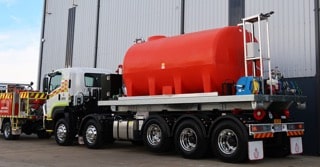 Polyethylene 14,000L Hooklift Fire Tanker