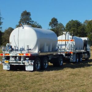 Polyethylene 14,000L Dog Trailer Fire Tanker