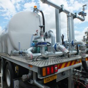 Polyethylene 16,000L Dog Trailer Fire Tanker