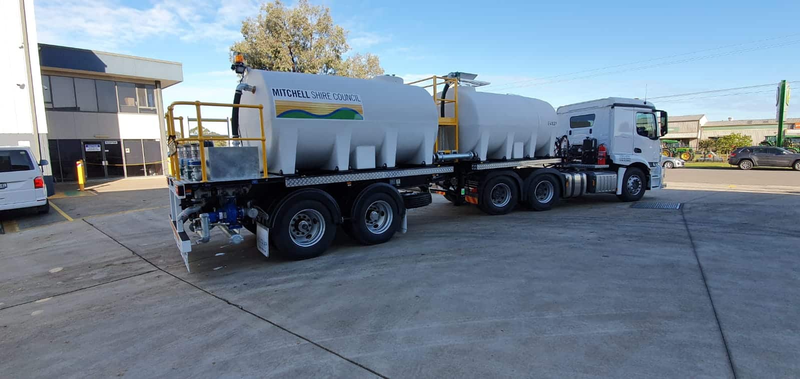 Polyethylene 22,000L Semi Trailer Fire Tanker