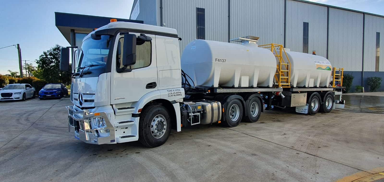 Polyethylene 22,000L Semi Trailer Fire Tanker