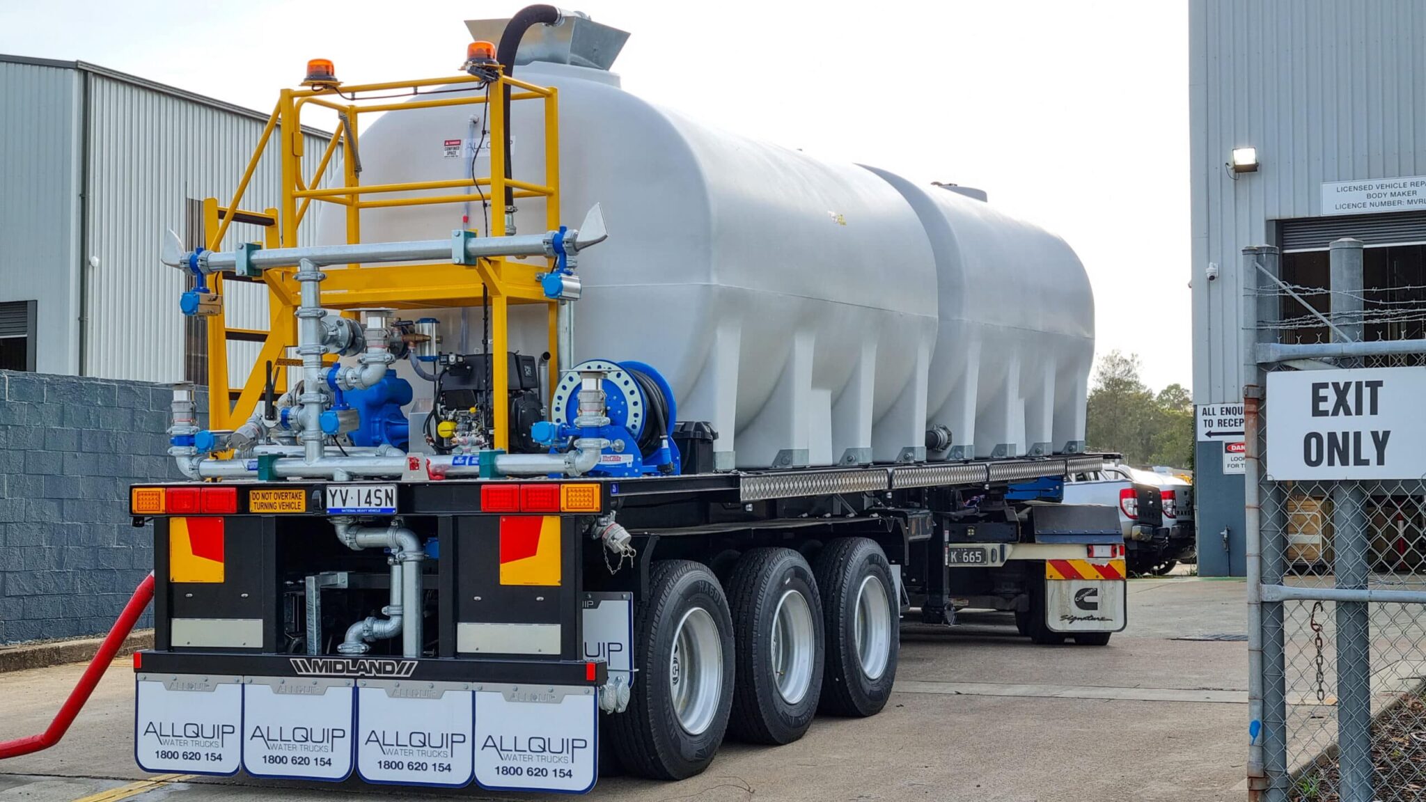 Polyethylene 26,000L Dog Trailer Water Modules